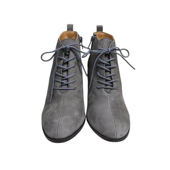 Lucky Brand Womens 8.5 Semihr Wedge Leather Suede Lace Up Booties - Picture 2 of 10